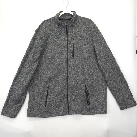 Sonoma Goods For Life Other - Sonoma Goods for Life Men's 3XL Tall Gray Full Zip Fleece Jacket Warm Soft